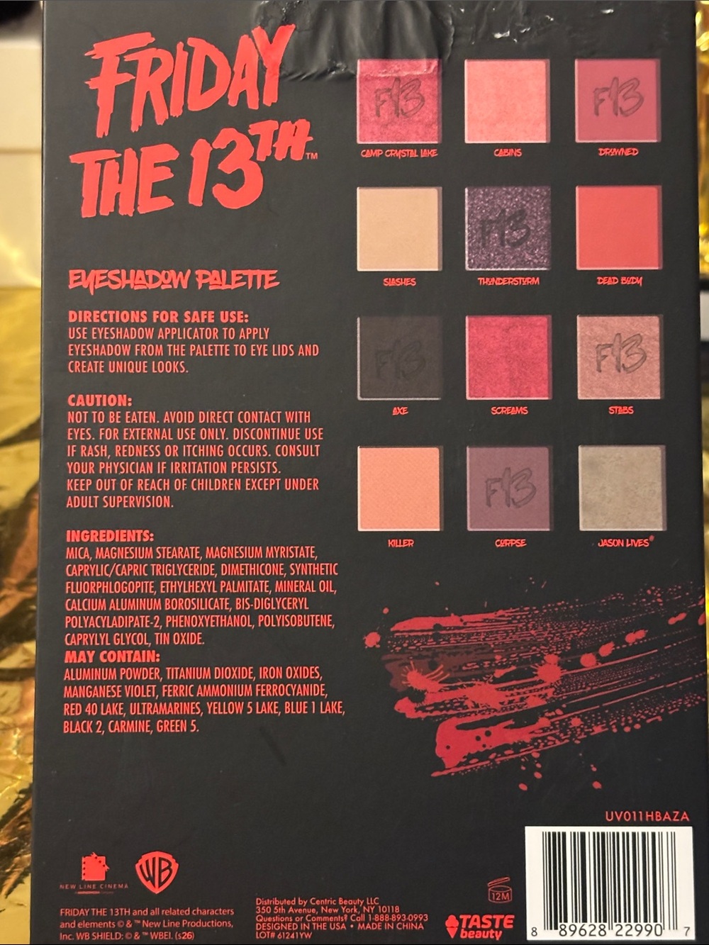 Friday The 13th Eyeshadow Palette NWT - Picture 4 of 4